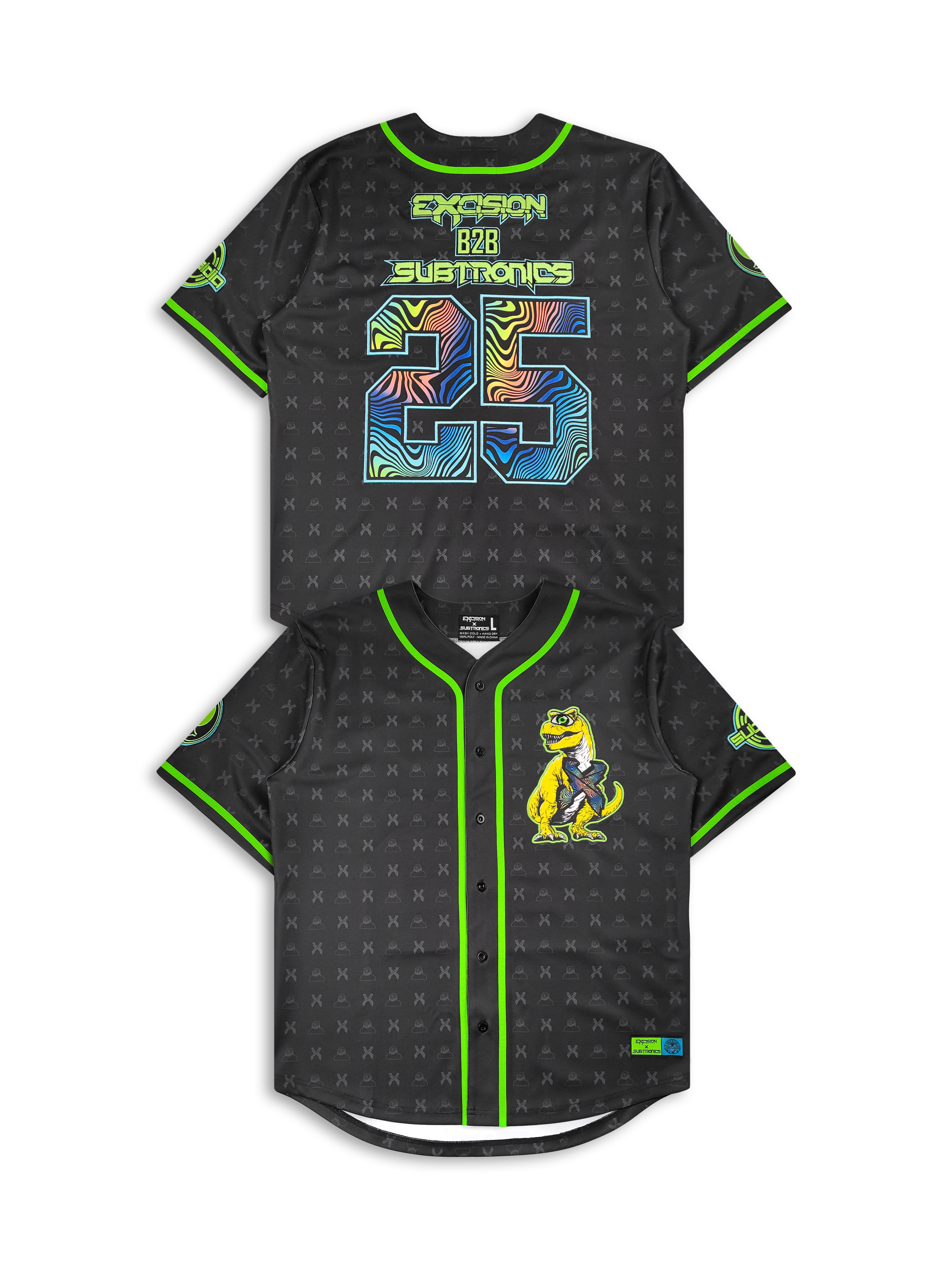 SUBTRONICS B2B EXCISION - Limited Edition Baseball Jersey (Limited Time Pre Sale)