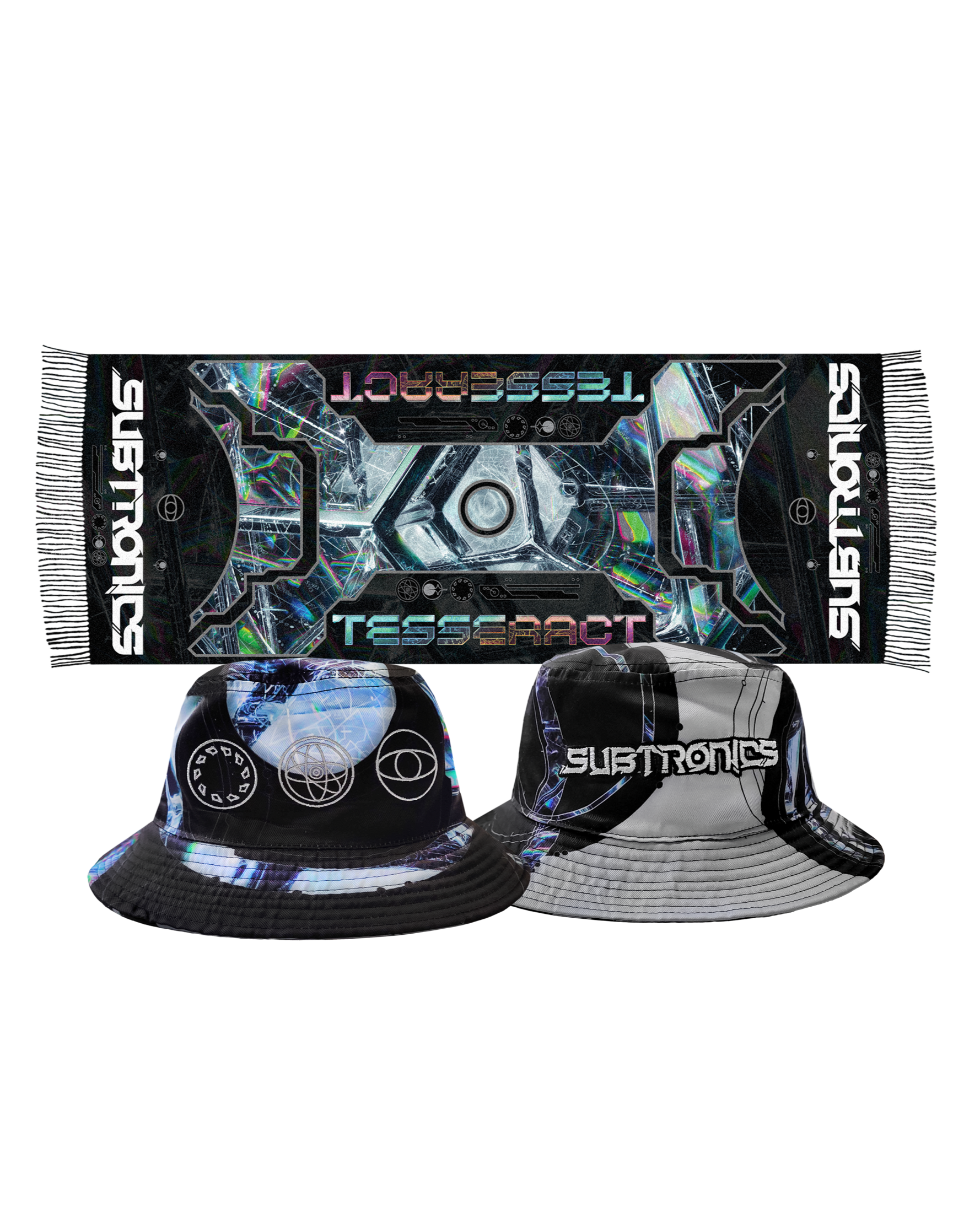 TESSERACT - PASHMINA AND BUCKET HAT BUNDLE